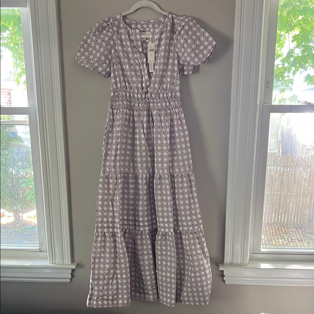 NWT Anthropologie Crimson Print Somerset Maxi Dress XS - Picture 1 of 6